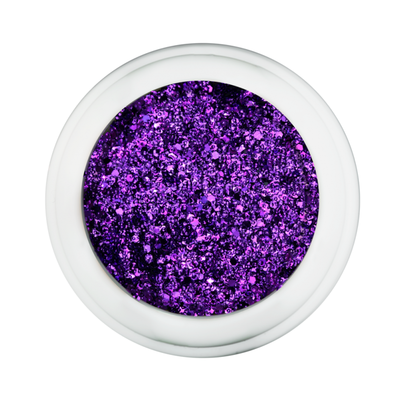 Cre8tion Nail Art Designed Confetti Glitter, 010, Round 1/24", Purple, 0.5oz, 1101-0451 BB